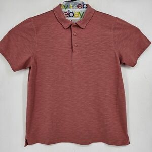 Rhone Shirt Mens XL Polo Pink Pastel Golf Short Sleeve Performance Casual